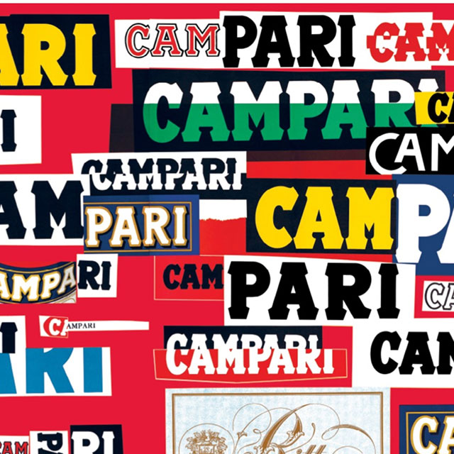 ポスター 「CAMPARI」という名のグラフィック偏角 Corraini Edizioni