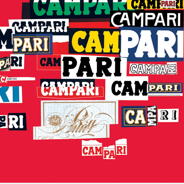 ポスター 「CAMPARI」という名のグラフィック偏角 Corraini Edizioni