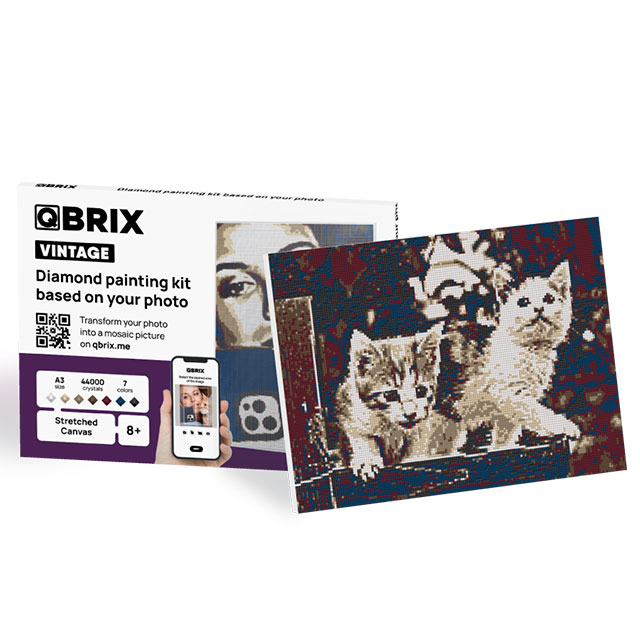 QBRIX ダイヤモンド・ペインティングキット＜ビンテージ / A3＞ QBRIX