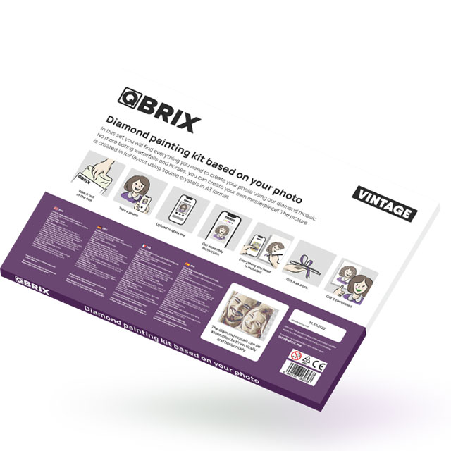 QBRIX ダイヤモンド・ペインティングキット＜ビンテージ / A3＞ QBRIX