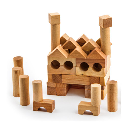 ナチュラル・ブロック（54pcs） Wooden Story PLAY Department Store