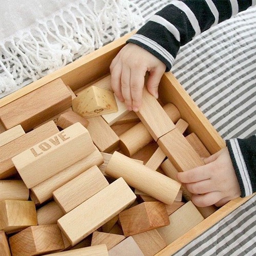 ナチュラル・ブロック（54pcs） Wooden Story PLAY Department Store