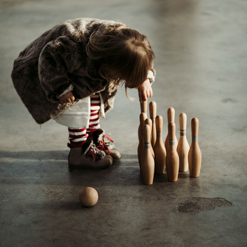 ナチュラル・ボーリングセット 10pcs Wooden Story PLAY Department Store