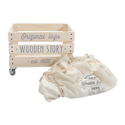 木箱タイヤ付き（タイプ1） Wooden Story PLAY Department Store