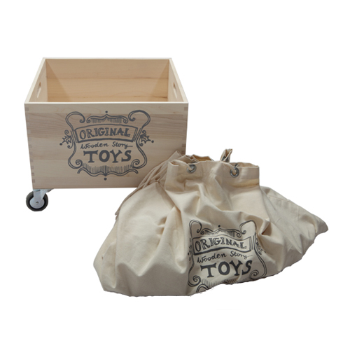 木箱タイヤ付き（タイプ2） Wooden Story PLAY Department Store